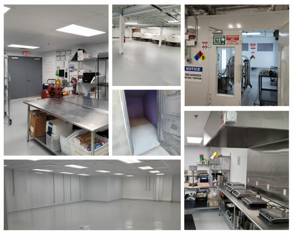Collage of images showing work done for commercial businesses.